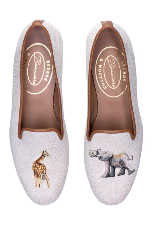 Jungle Flax Linen Slipper (Men) sold by Stubbs & Wootton