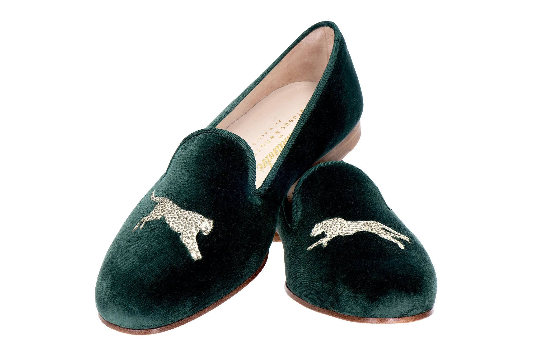 Cheetah Evergreen Velvet Slipper (Women) sold by Stubbs & Wootton product image thumbnail 4