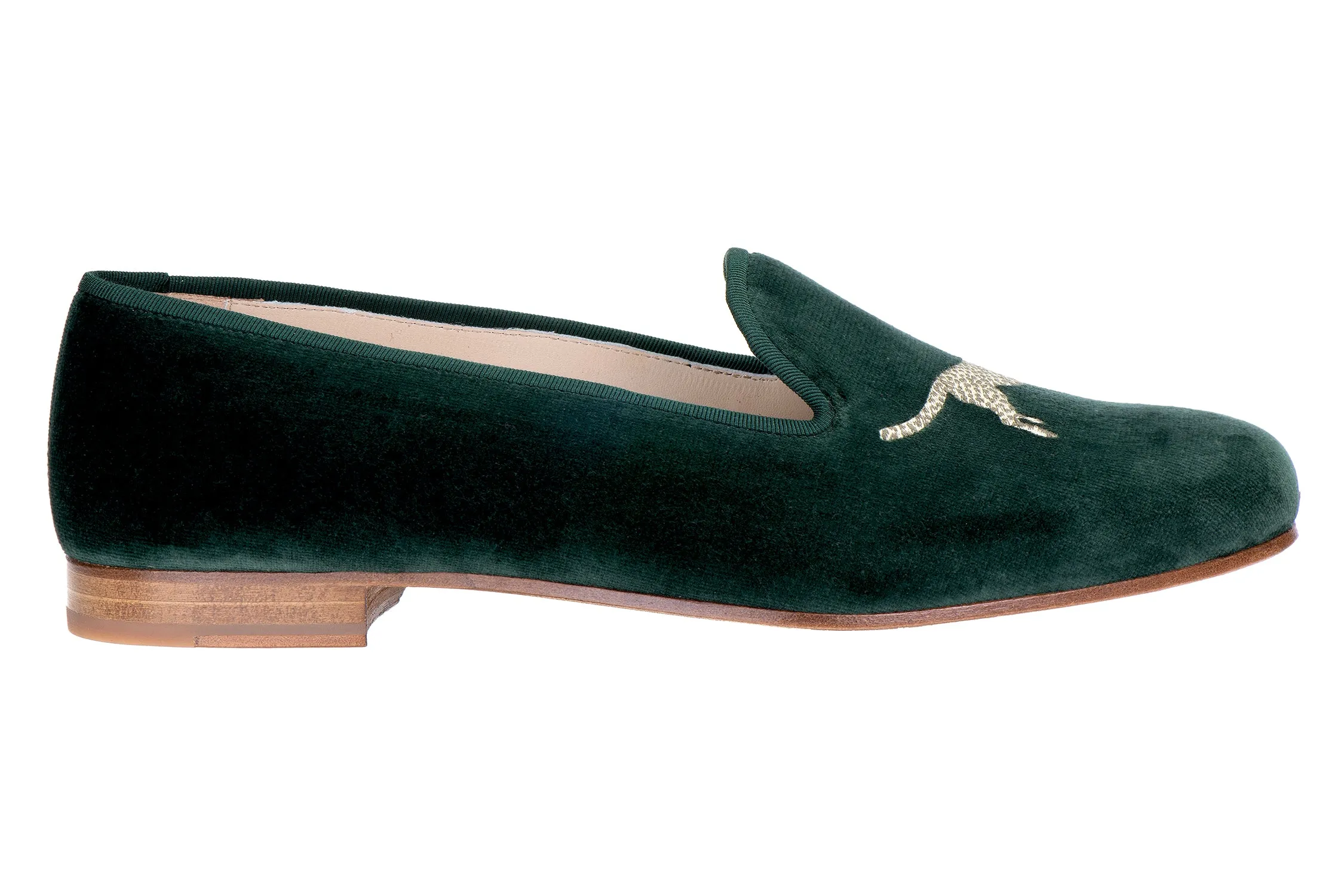 Cheetah Evergreen Velvet Slipper (Women) sold by Stubbs & Wootton product image thumbnail 3