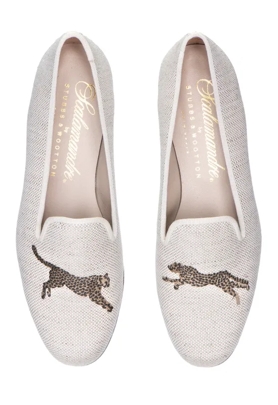 Cheetah Dune Linen Slipper (Men) sold by Stubbs & Wootton