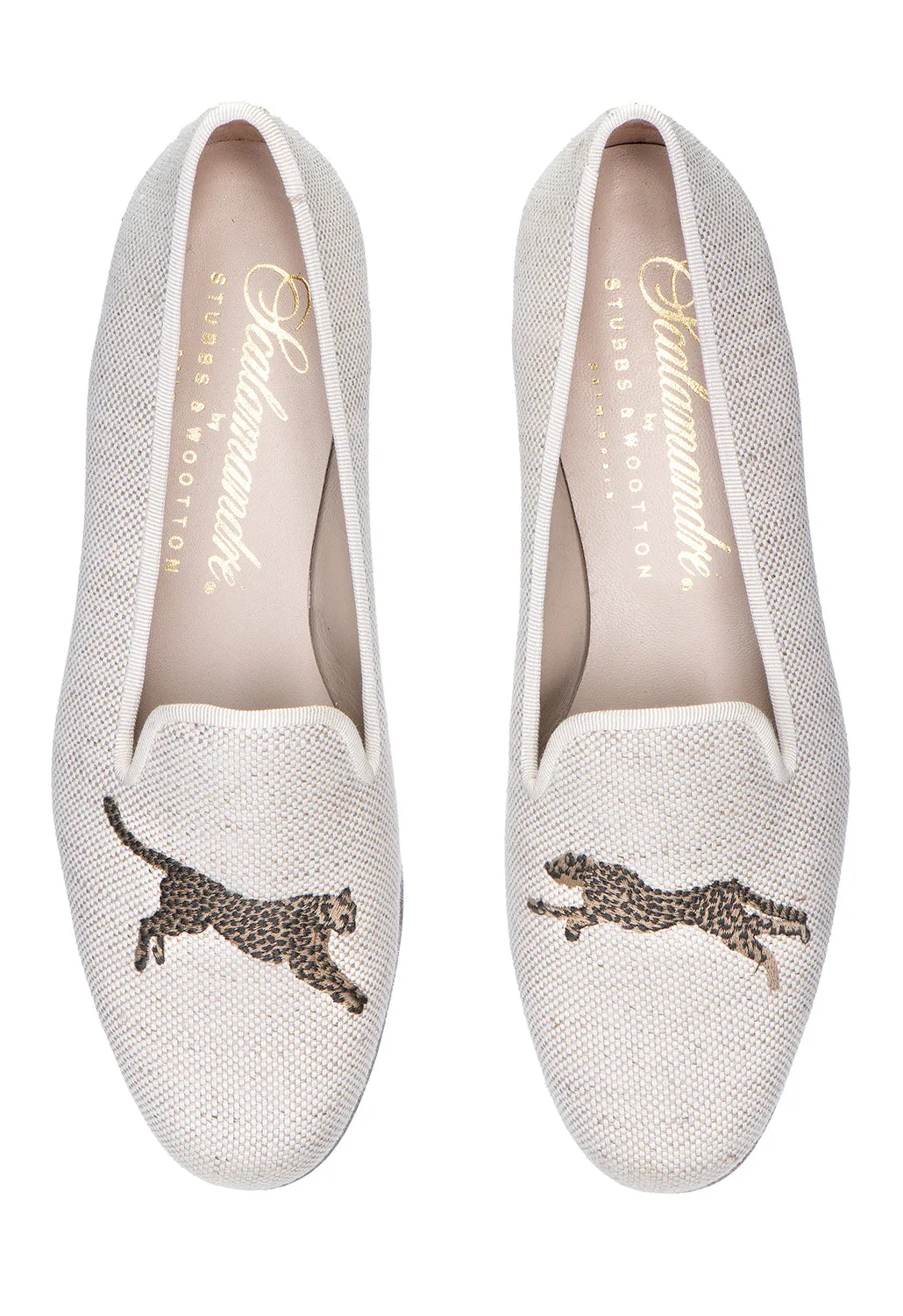 Cheetah Dune Linen Slipper (Men) sold by Stubbs & Wootton