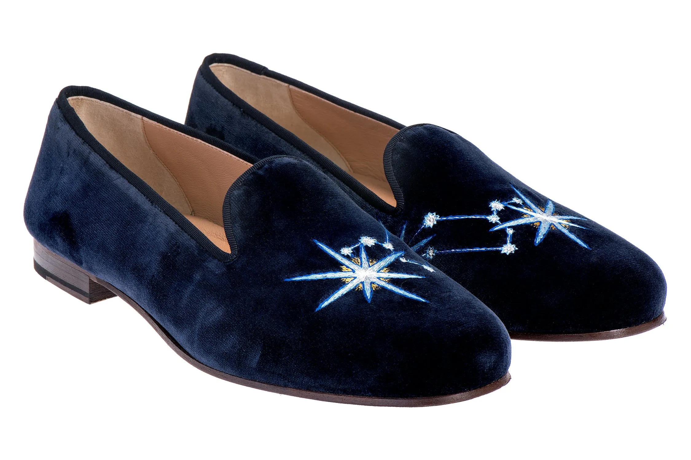 Leo Midnight Velvet Slipper (Men) sold by Stubbs & Wootton product image thumbnail 2