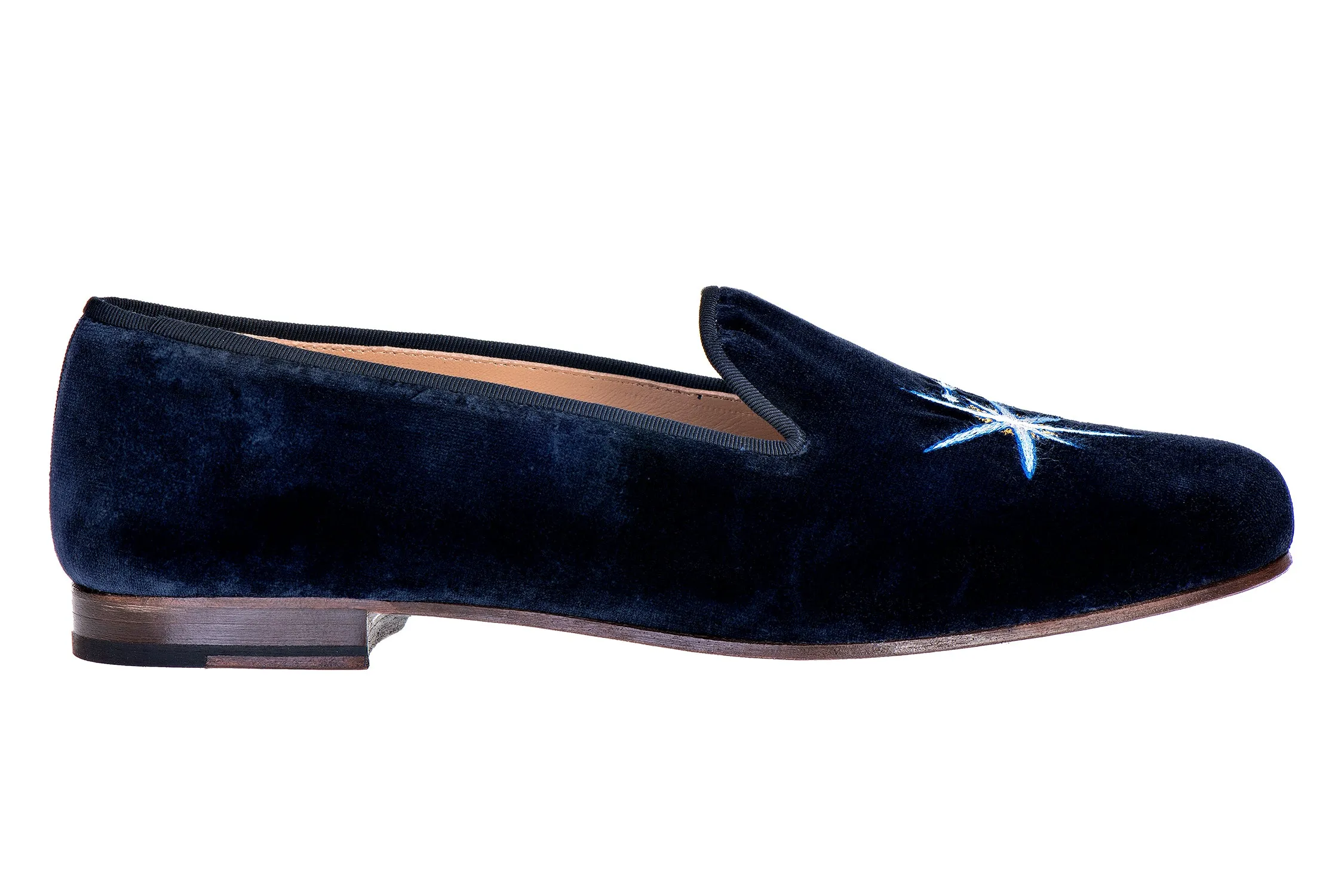 Leo Midnight Velvet Slipper (Men) sold by Stubbs & Wootton product image thumbnail 3