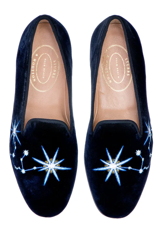 Aquarius Midnight Velvet Slipper (Men) sold by Stubbs & Wootton