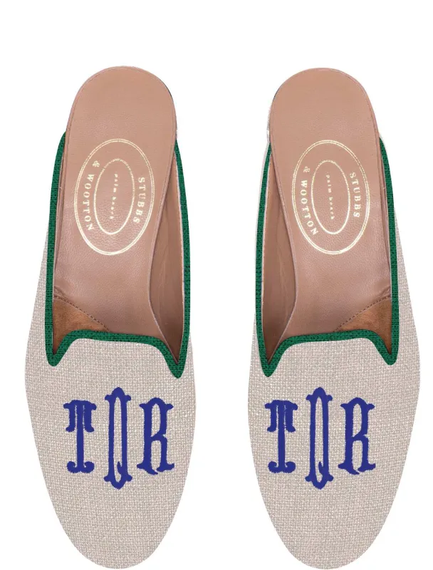Bespoke Monogram Slipper sold by Stubbs & Wootton