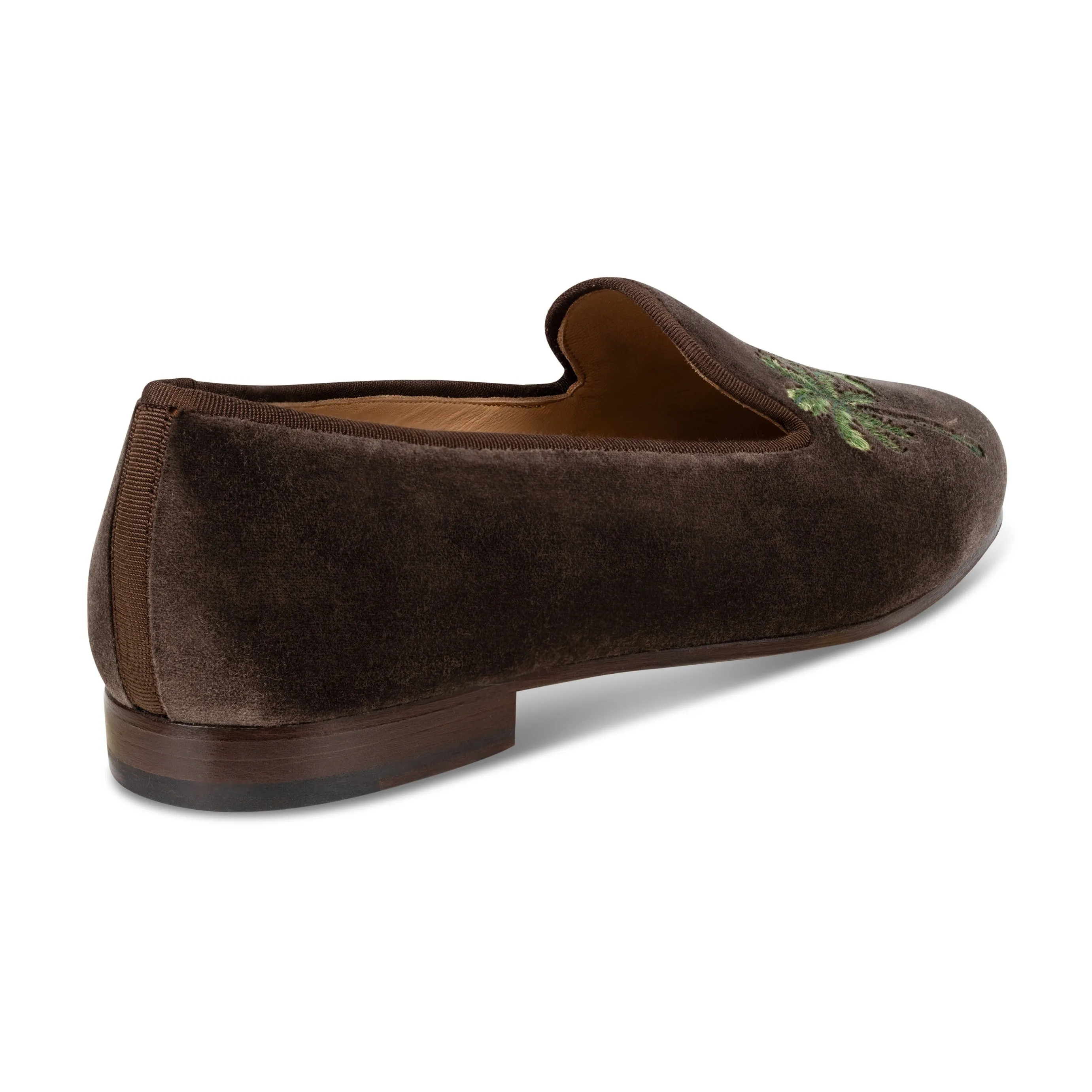 Montego Bay Espresso Velvet Slipper (Men) sold by Stubbs & Wootton product image thumbnail 4