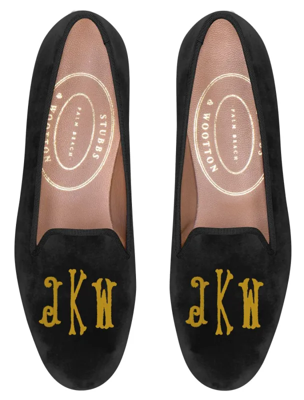 Bespoke Monogram Slipper sold by Stubbs & Wootton