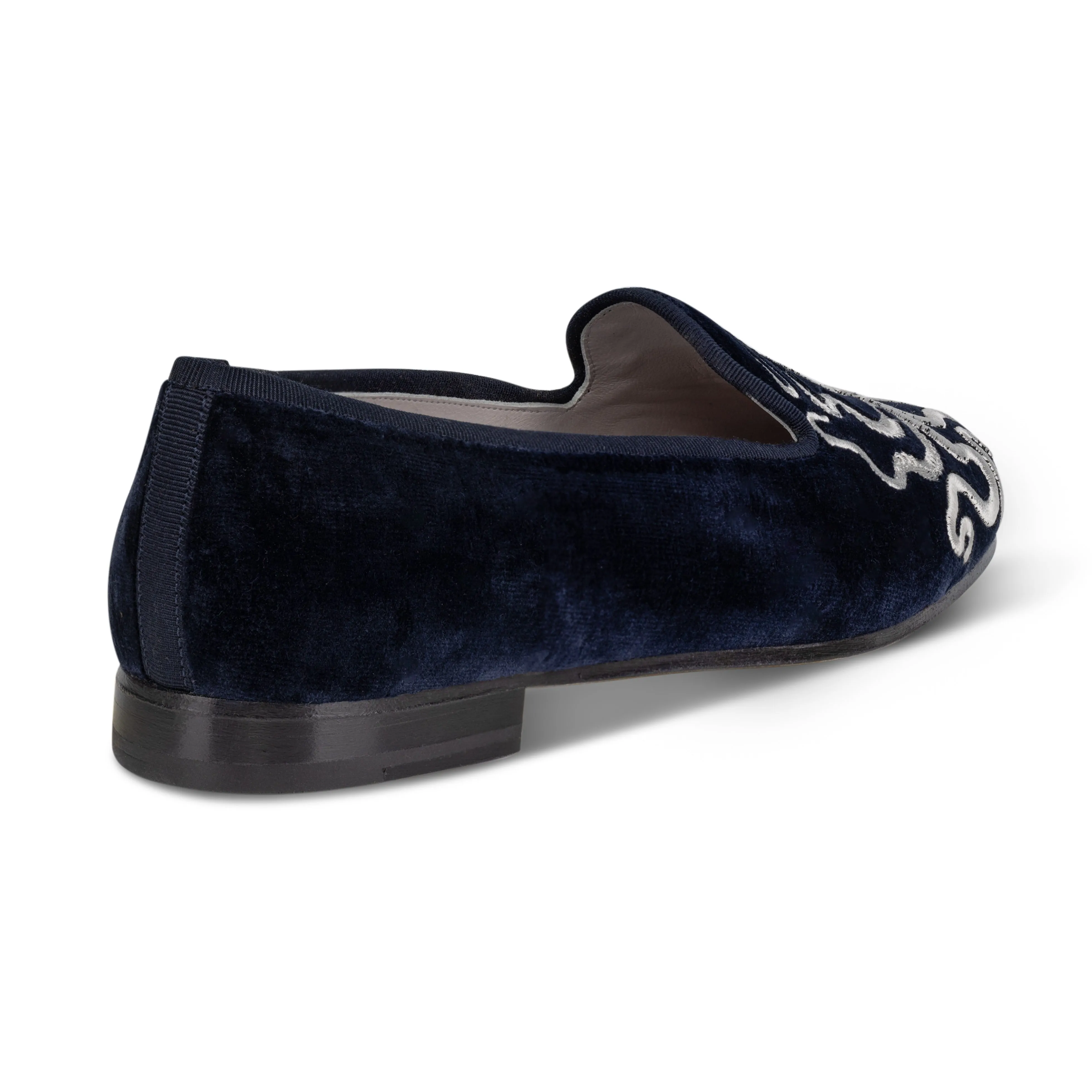 Kraken Navy Velvet Slipper (Women) sold by Stubbs & Wootton product image thumbnail 5