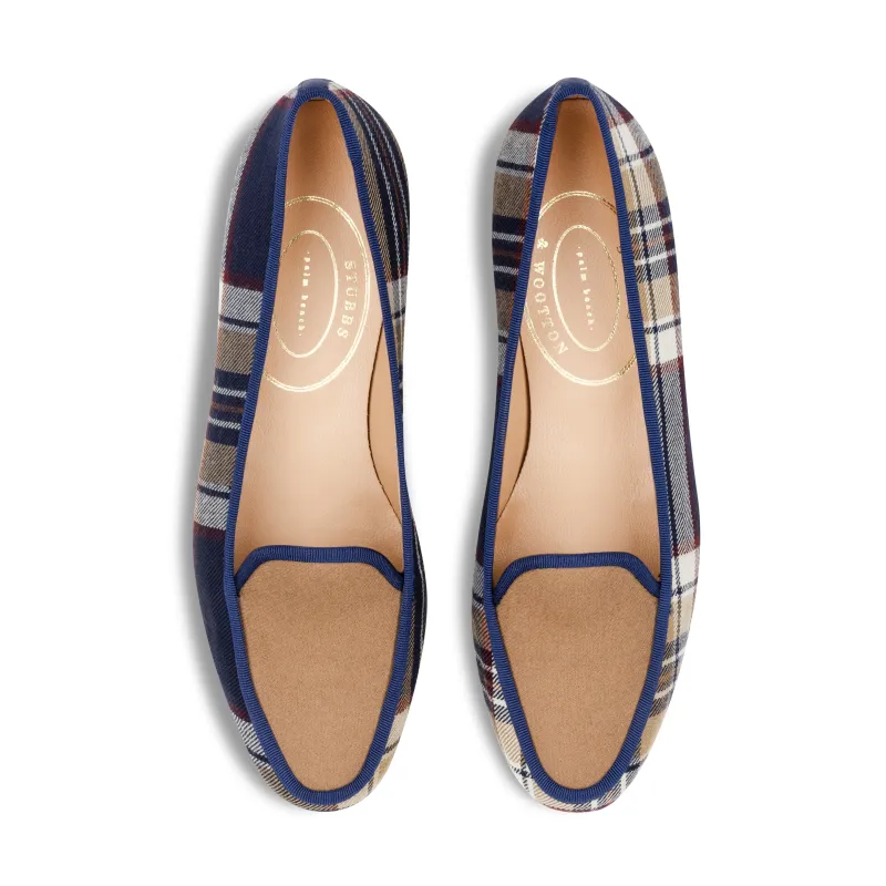 Stewart Navy Flannel Twiggy (Women) made by Stubbs & Wootton
