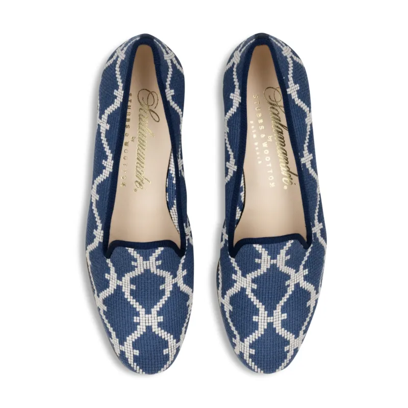 Trellis Denim Woven Slipper (Women) sold by Stubbs & Wootton