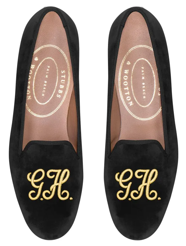 Bespoke Monogram Slipper sold by Stubbs & Wootton