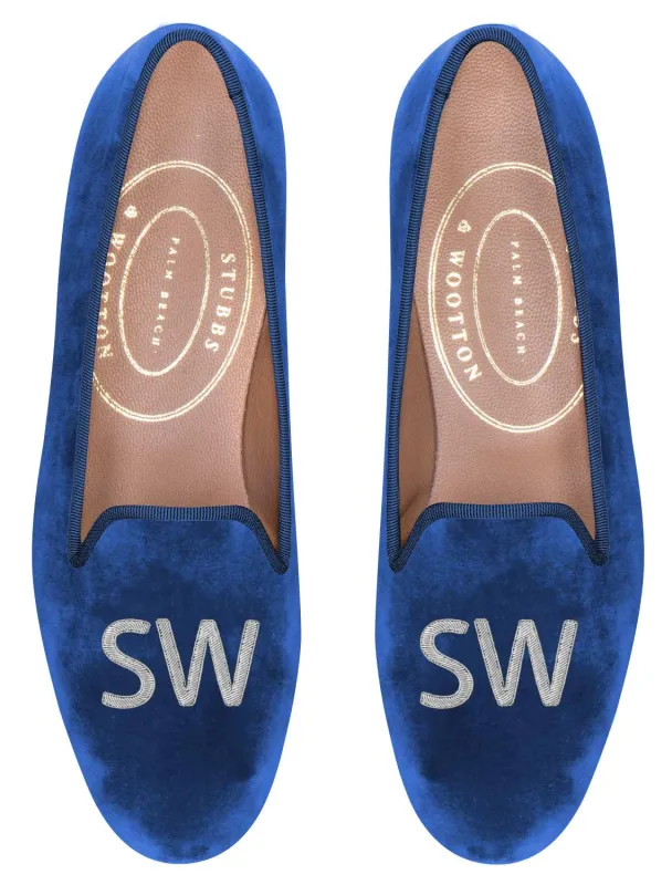 Bespoke Monogram Slipper made by Stubbs & Wootton