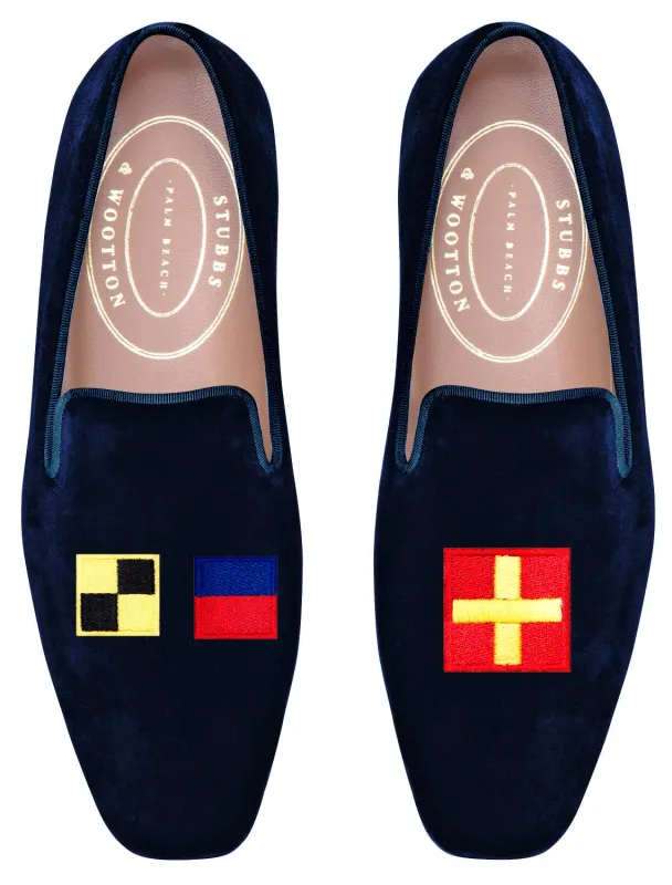Bespoke Flags Slipper made by Stubbs & Wootton