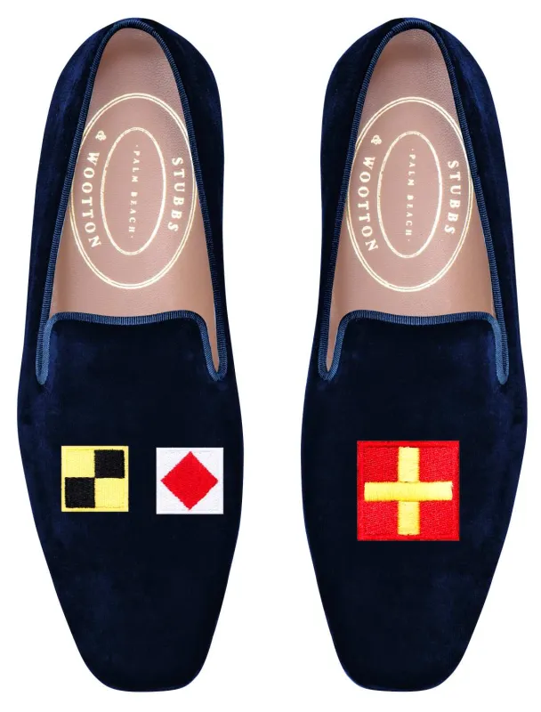 Bespoke Flags Slipper made by Stubbs & Wootton