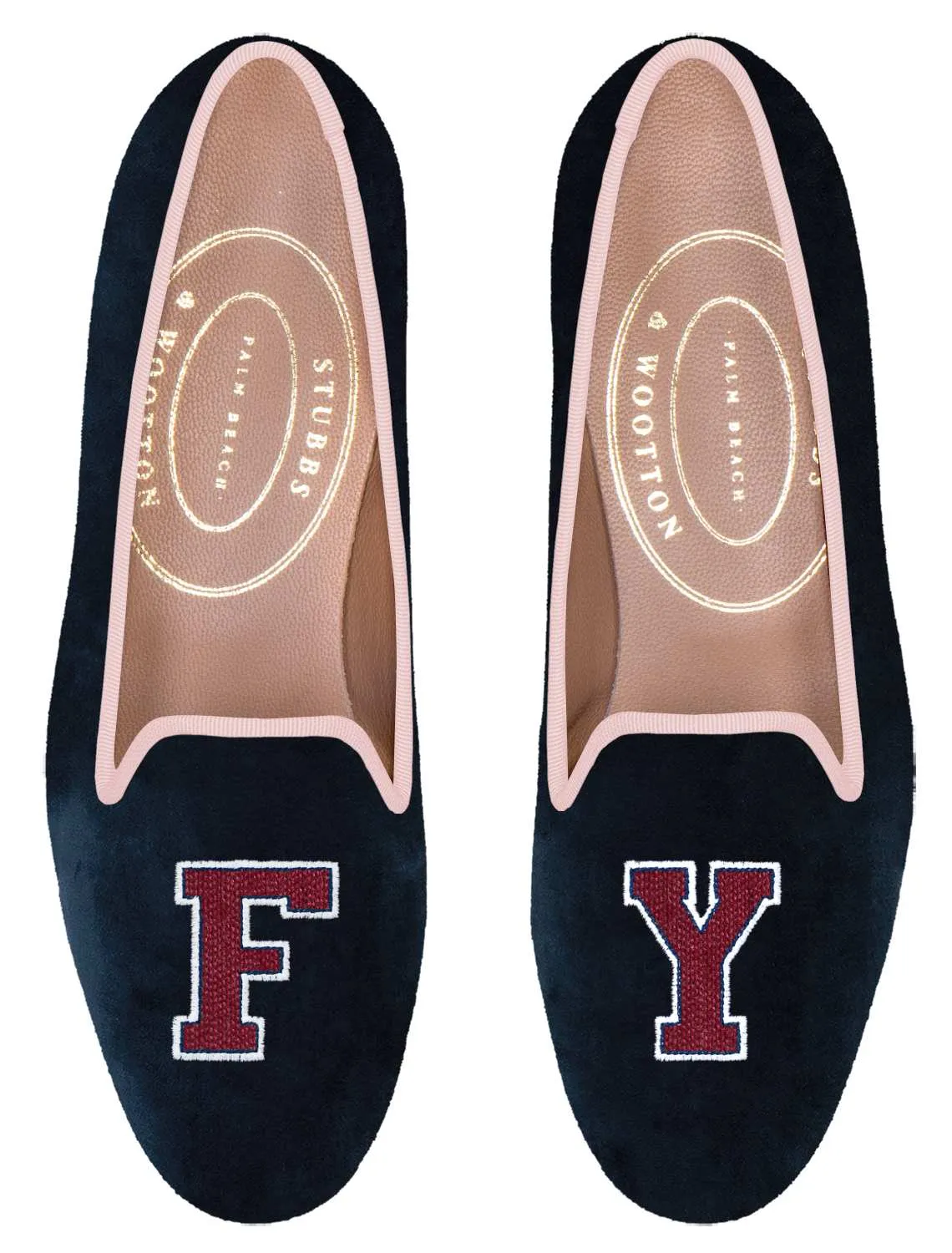 Bespoke Varsity Slipper sold by Stubbs & Wootton