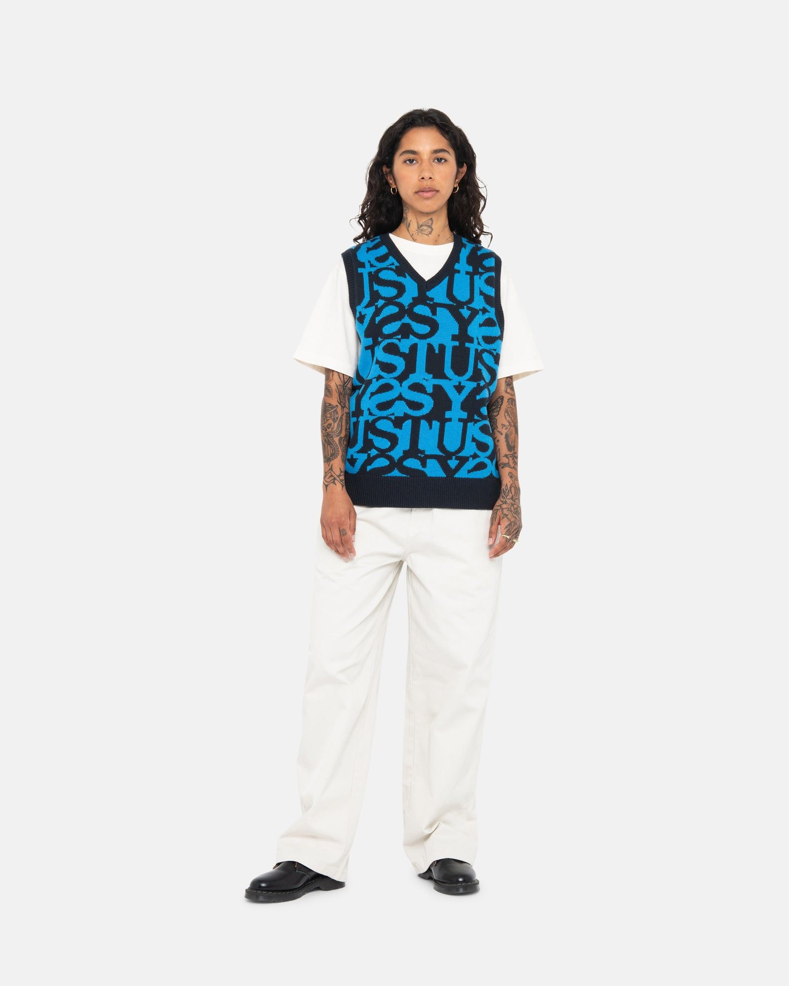 STACKED SWEATER VEST sold by Stussy product image thumbnail 7