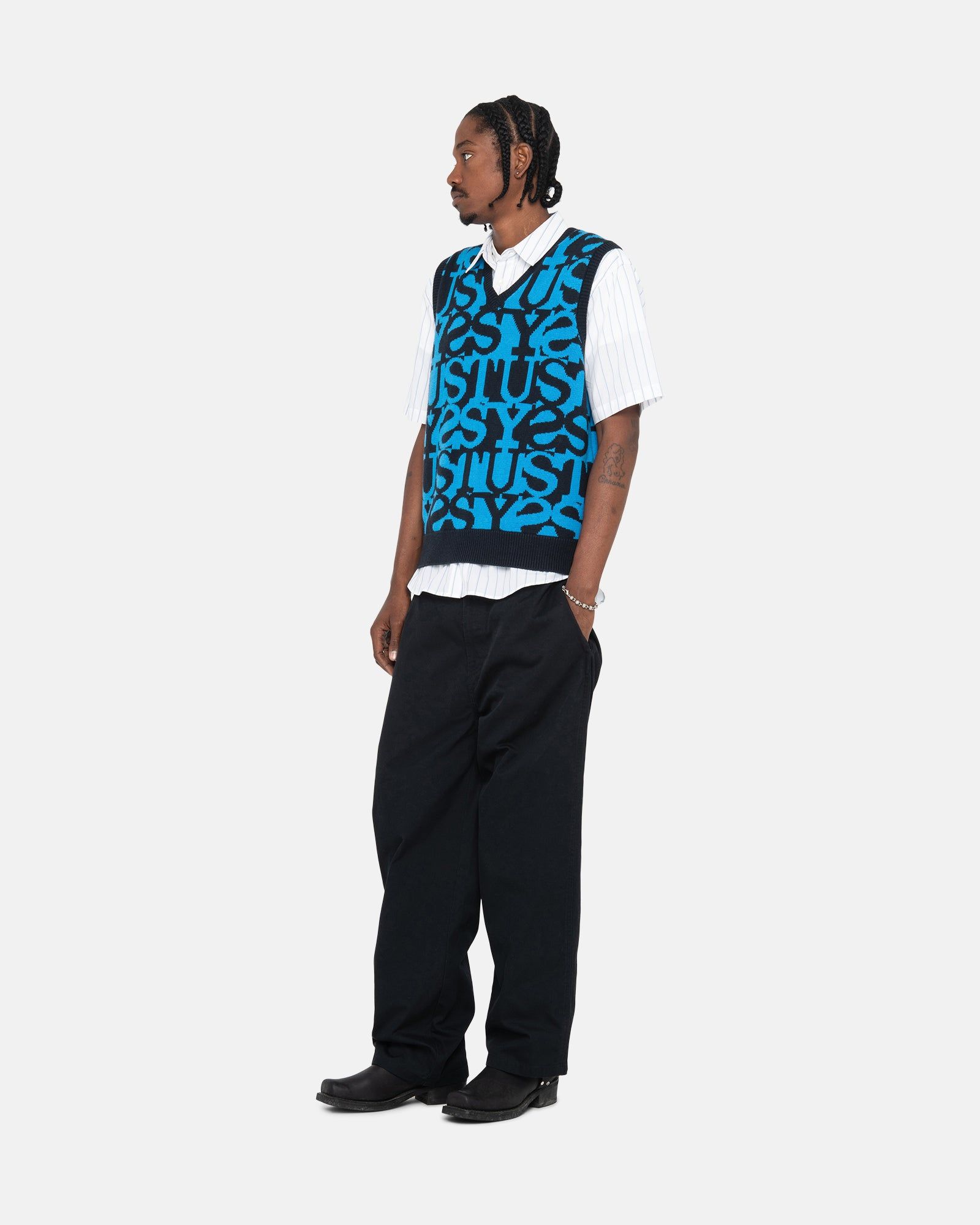 STACKED SWEATER VEST sold by Stussy product image thumbnail 5