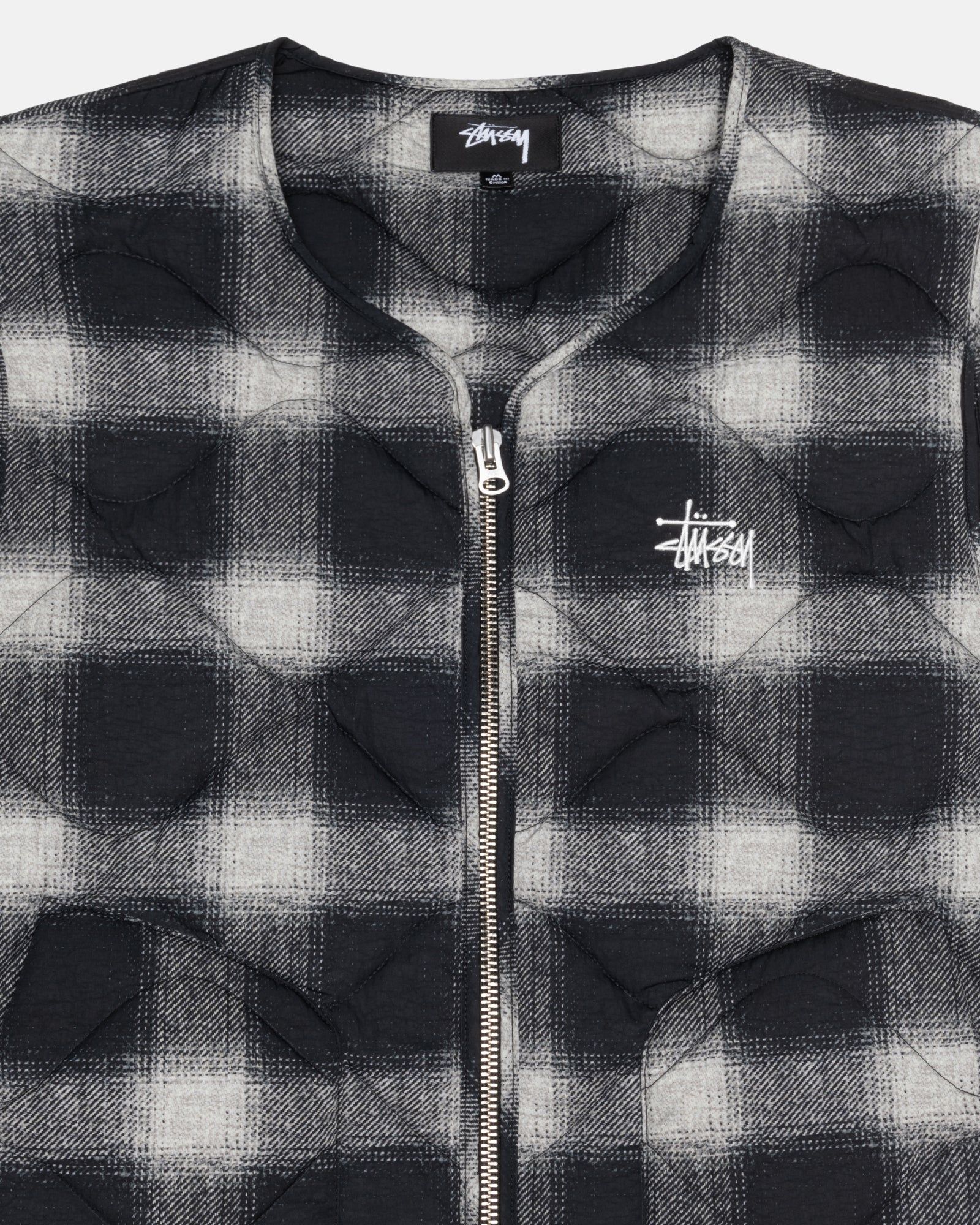PLAID NYLON LINER VEST sold by Stussy product image thumbnail 3
