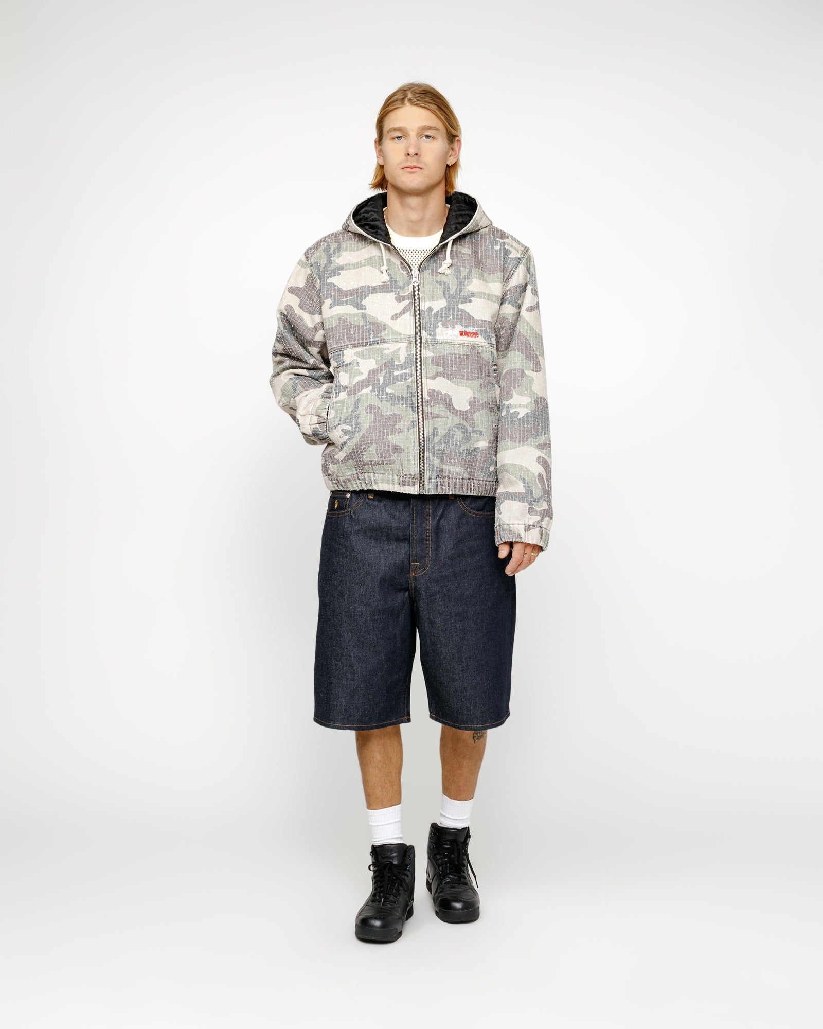 WORK JACKET CAMO CANVAS NEEDLEPUNCH sold by Stussy product image thumbnail 3