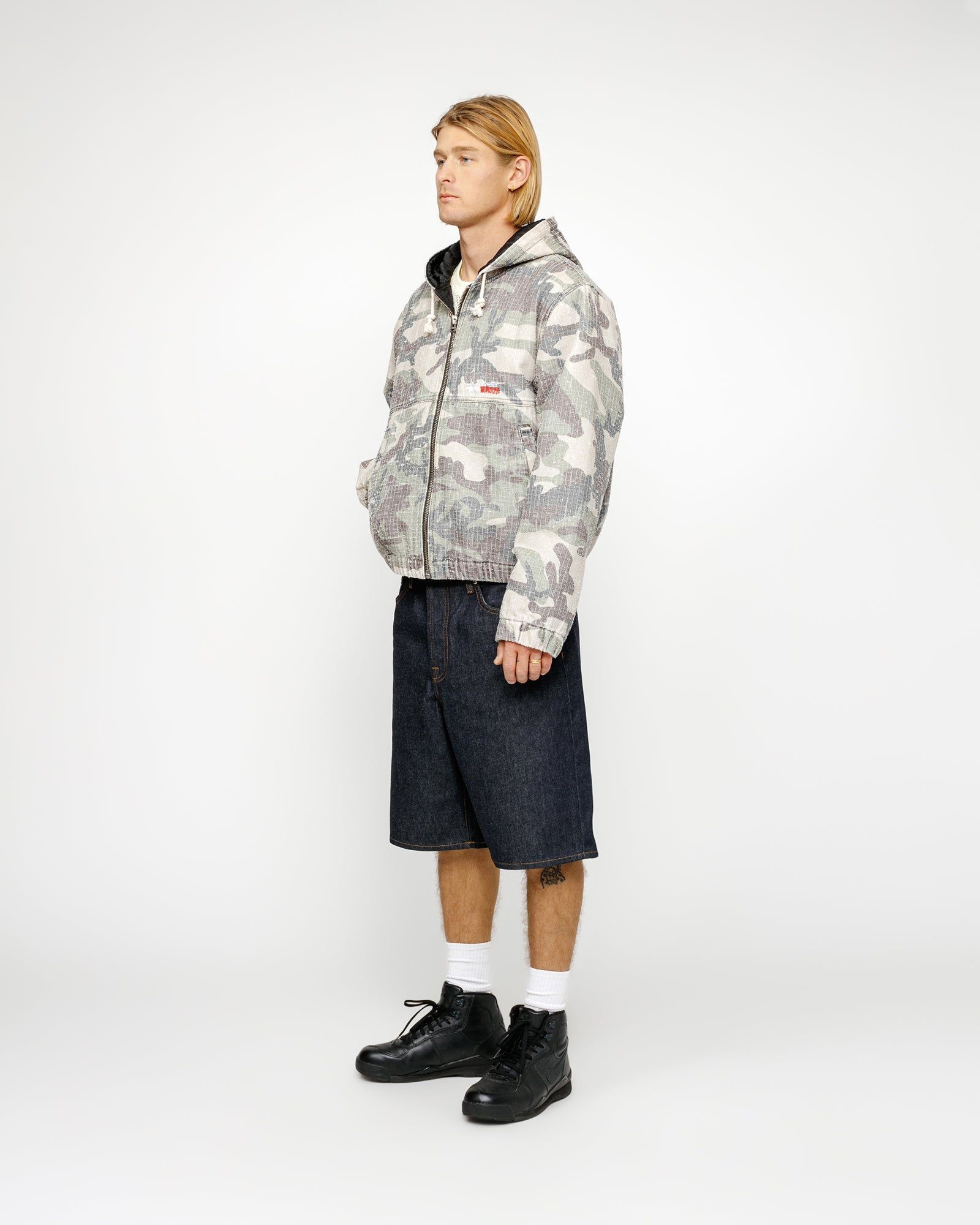 WORK JACKET CAMO CANVAS NEEDLEPUNCH sold by Stussy product image thumbnail 4