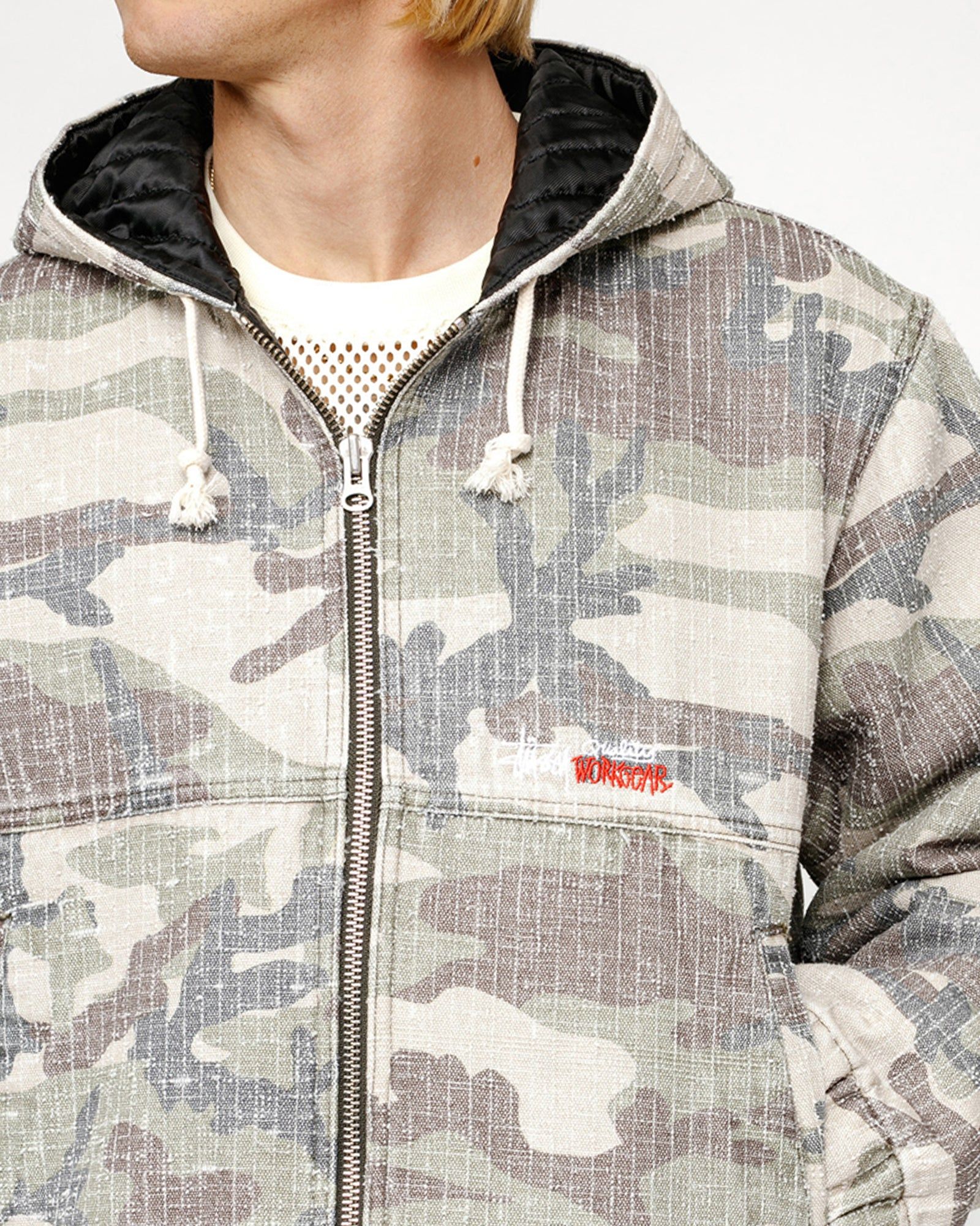 WORK JACKET CAMO CANVAS NEEDLEPUNCH sold by Stussy product image thumbnail 5