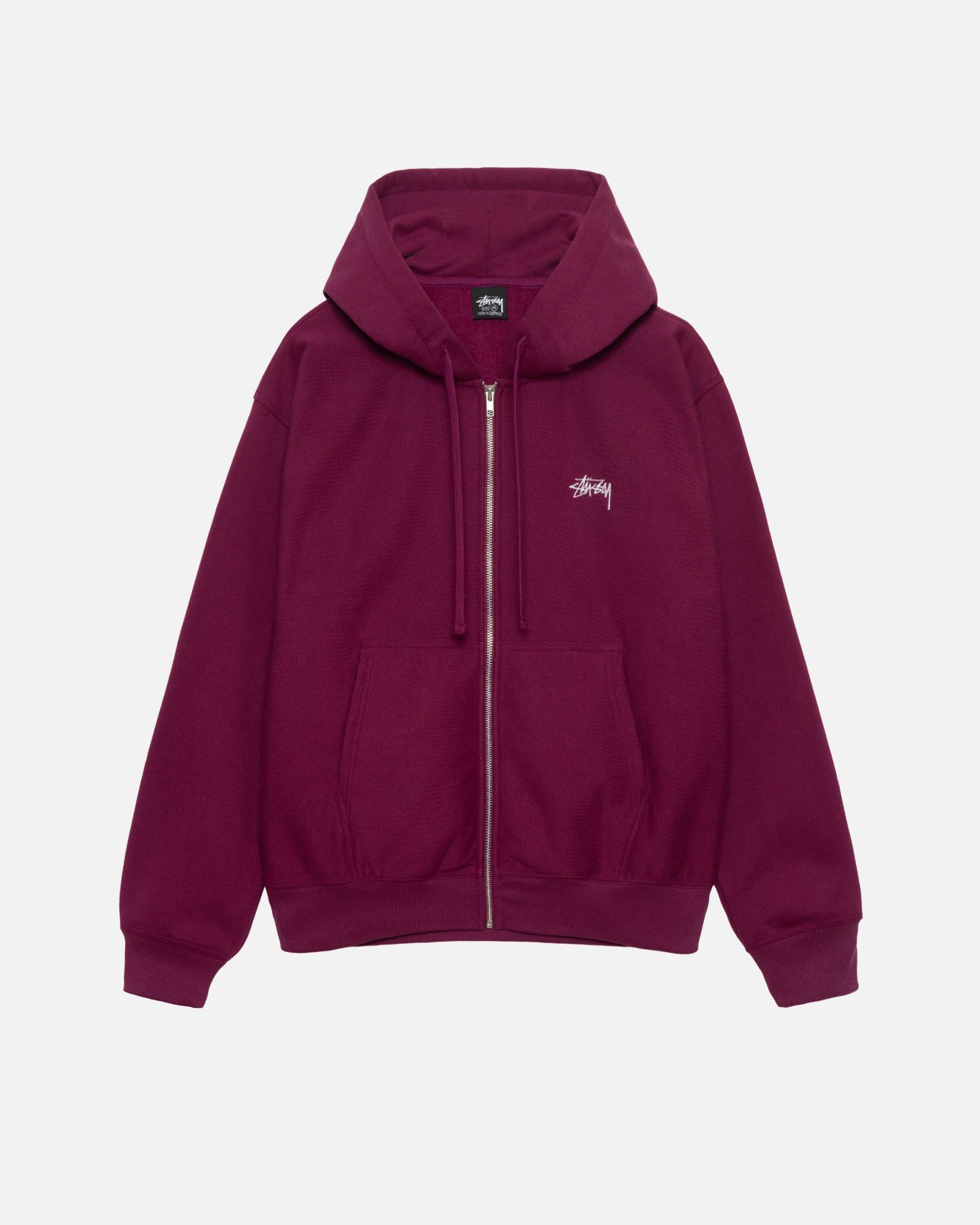 STOCK LOGO ZIP HOODIE sold by Stussy