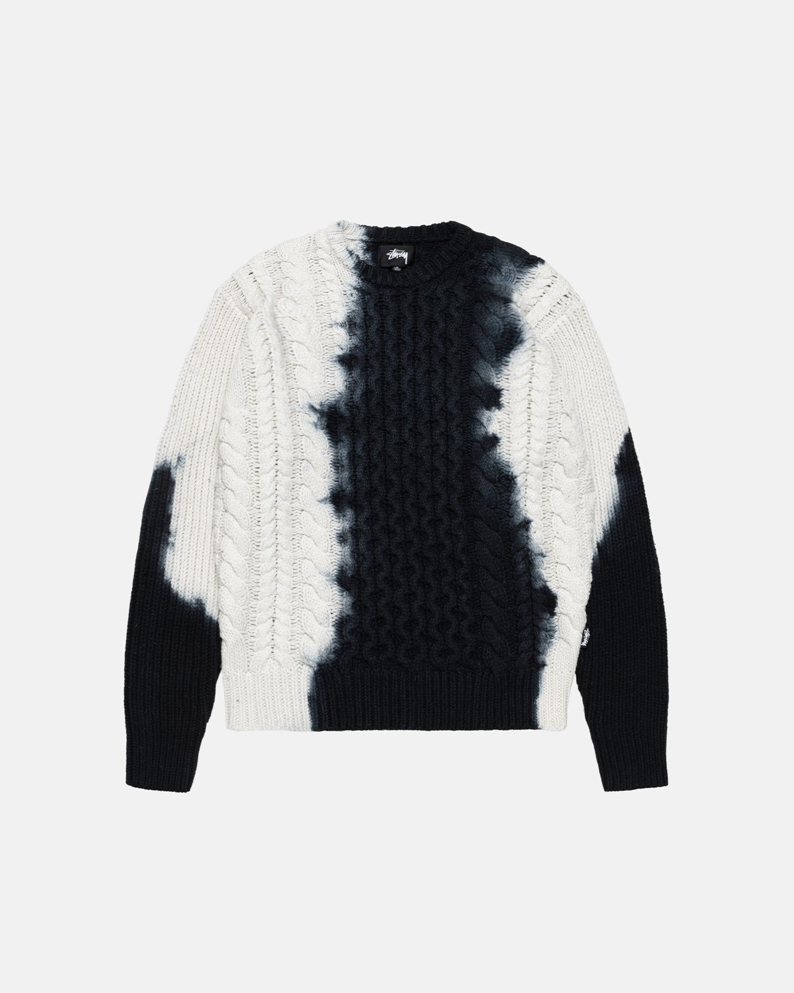 TIE DYE FISHERMAN SWEATER sold by Stussy