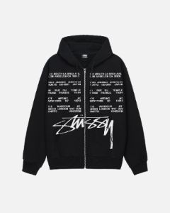 LOCATIONS ZIP HOODIE sold by Stussy