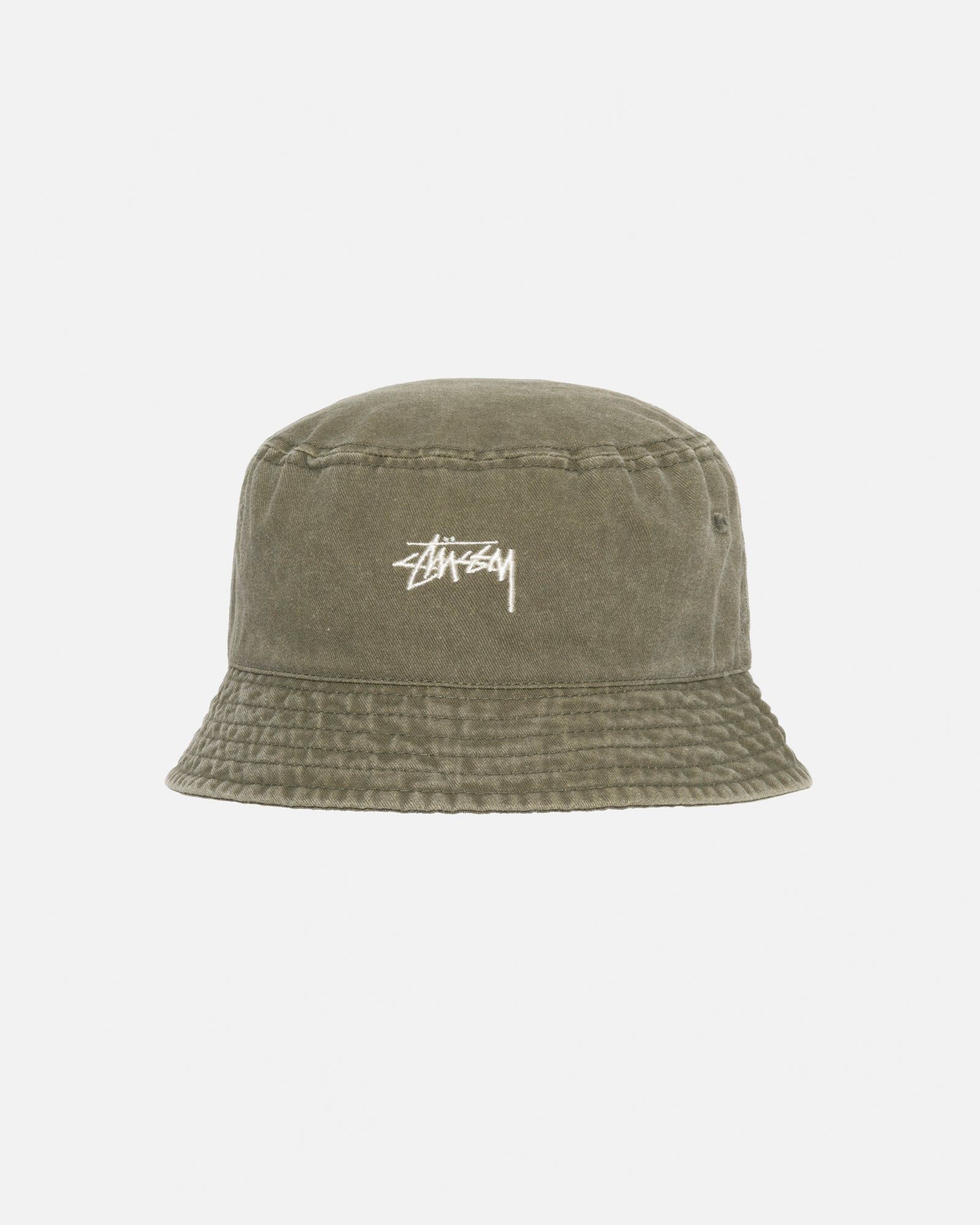 WASHED STOCK BUCKET HAT sold by Stussy