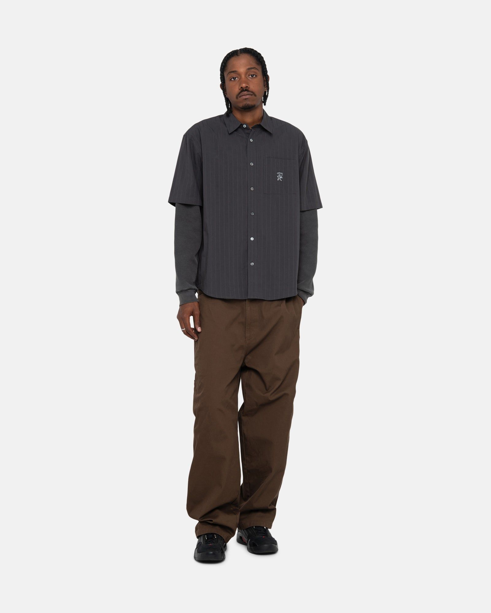 BOXY STRIPED SHIRT sold by Stussy product image thumbnail 4