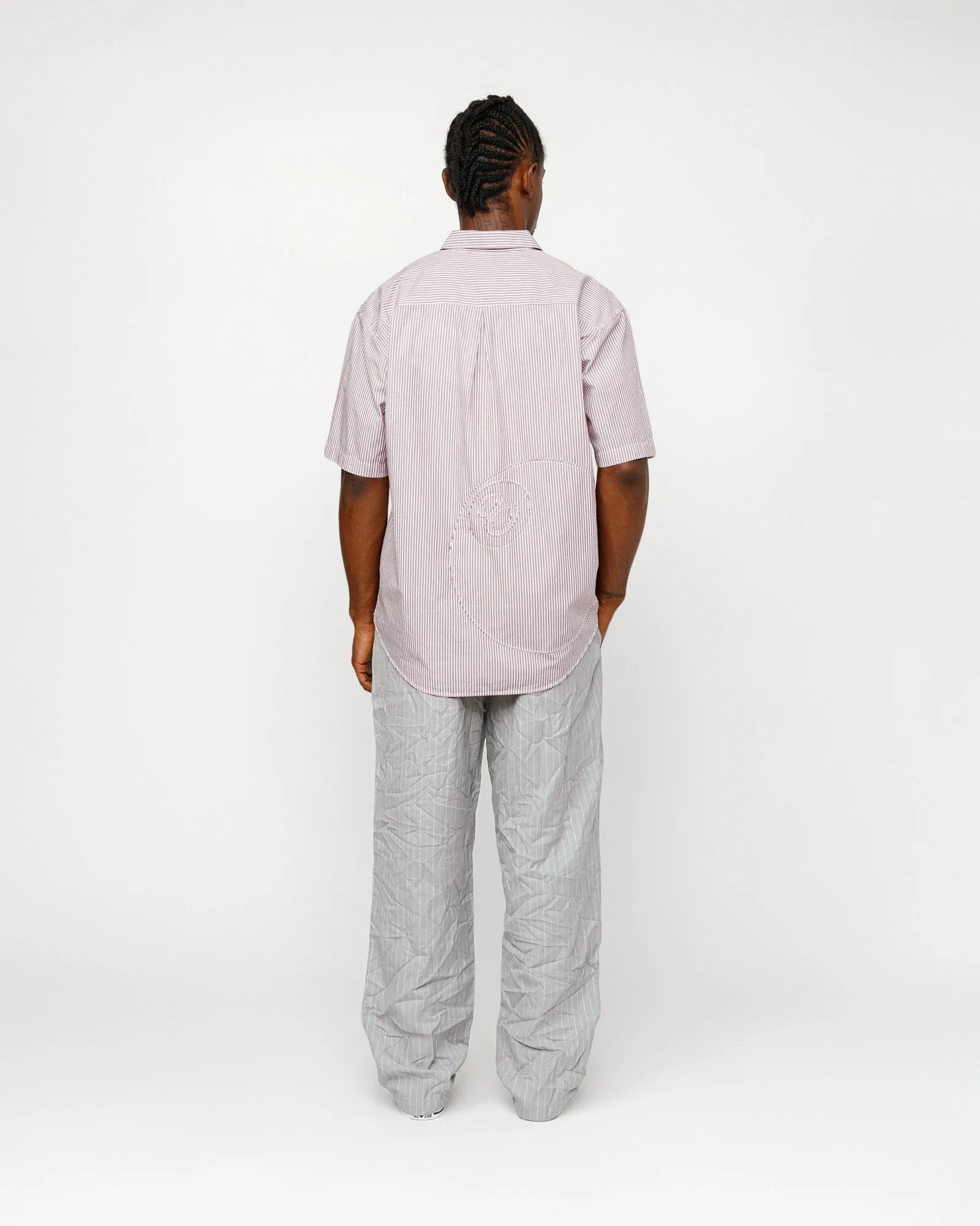 値下げ可　stussy Beach Pant Wrinkled Stripe Stüssy: Men's Beach Pant Wrinkled Stripe (Navy) | DSMNY E-SHOP
