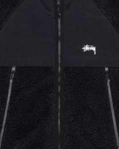 SHERPA PANELED HOODED JACKET sold by Stussy