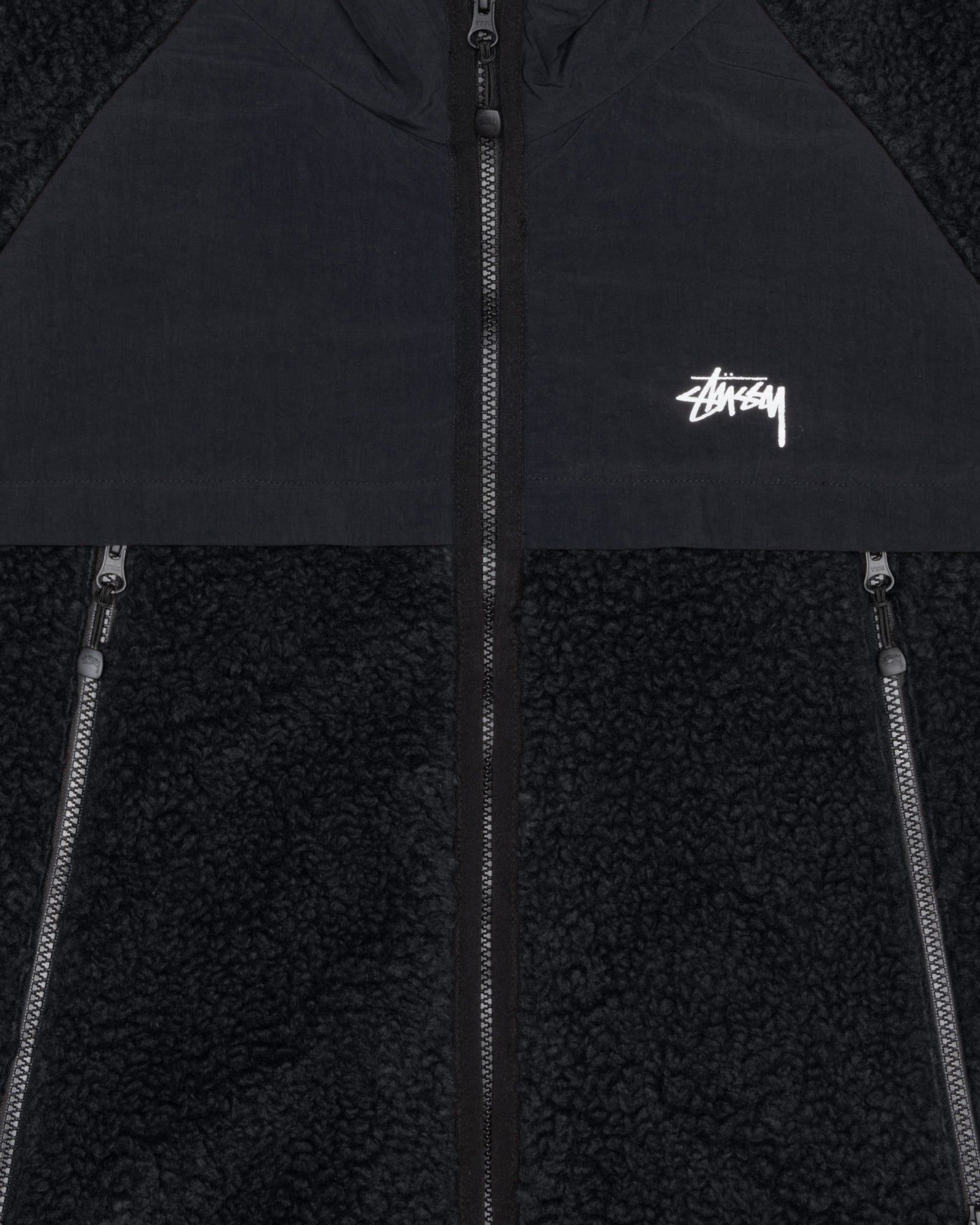 SHERPA PANELED HOODED JACKET sold by Stussy product image thumbnail 3