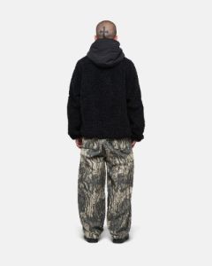 SHERPA PANELED HOODED JACKET sold by Stussy