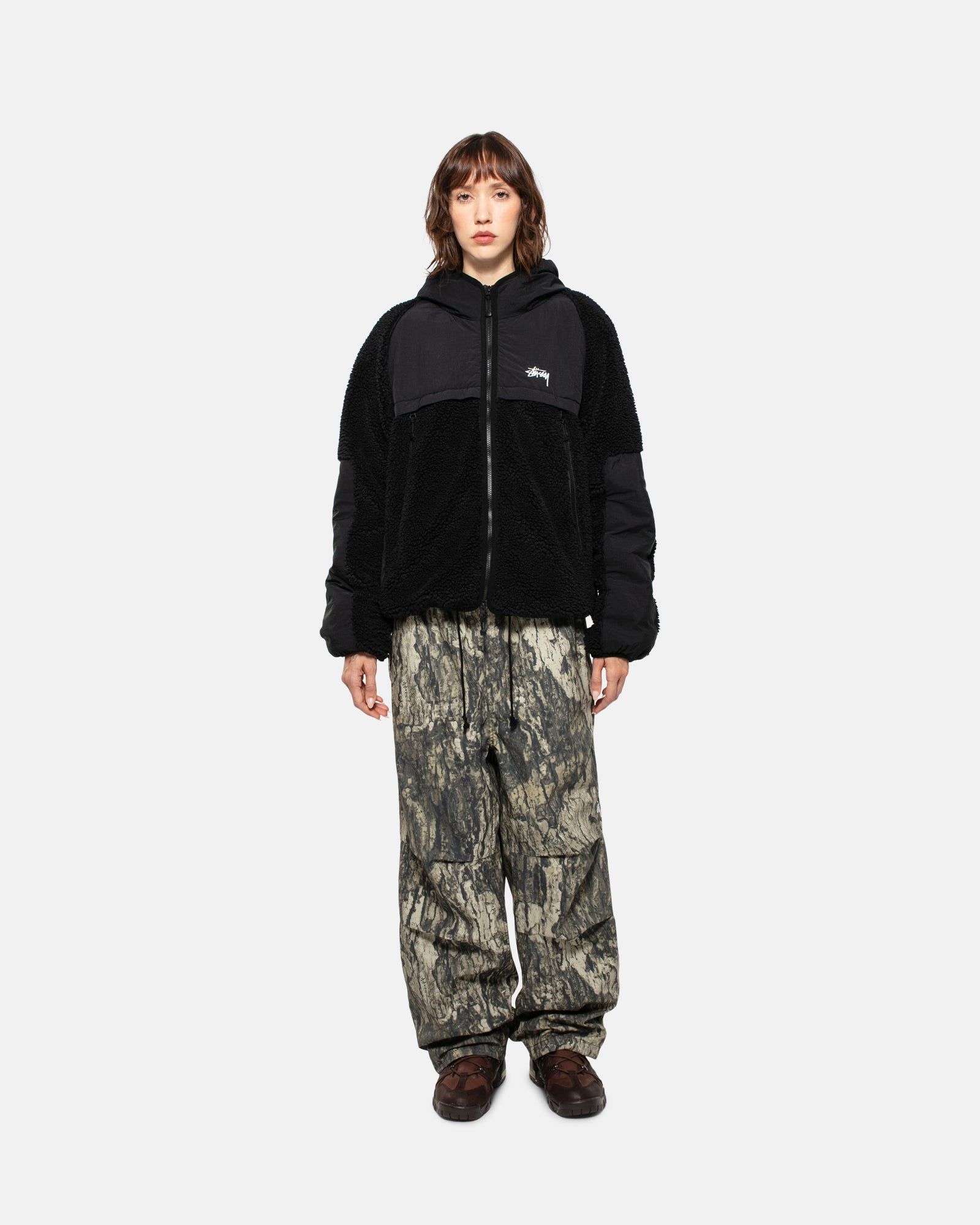 SHERPA PANELED HOODED JACKET sold by Stussy product image thumbnail 8
