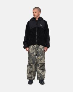 SHERPA PANELED HOODED JACKET sold by Stussy