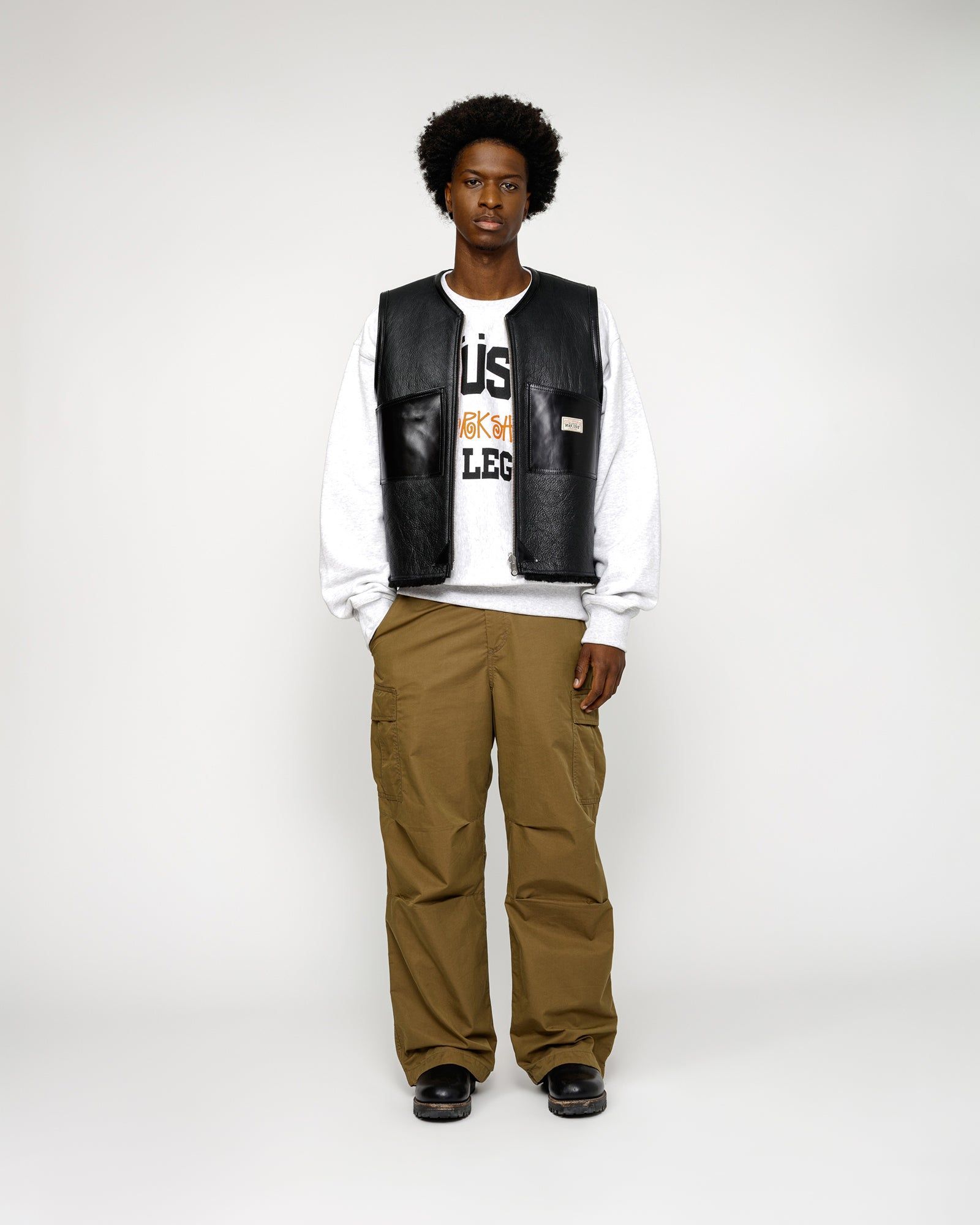 OUR LEGACY WORK SHOP REVERSIBLE SHEARLING VEST sold by Stussy product image thumbnail 5