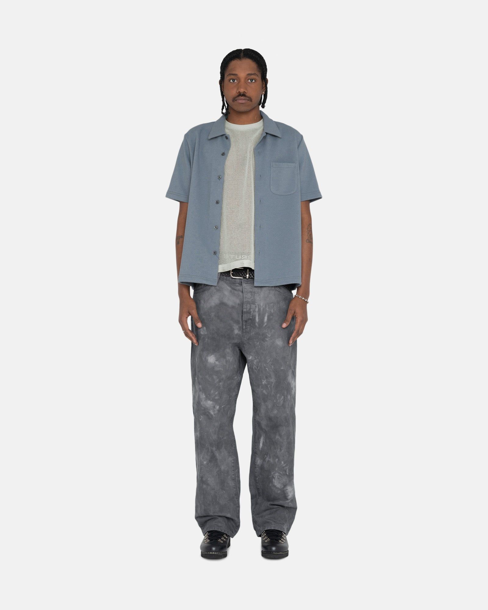 CREPE JERSEY SHIRT sold by Stussy product image thumbnail 4