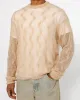 LOOSE KNIT CROSS CABLE SWEATER sold by Stussy
