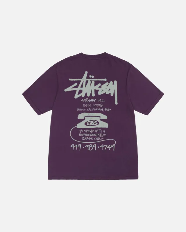 OLD PHONE TEE PIGMENT DYED made by Stussy