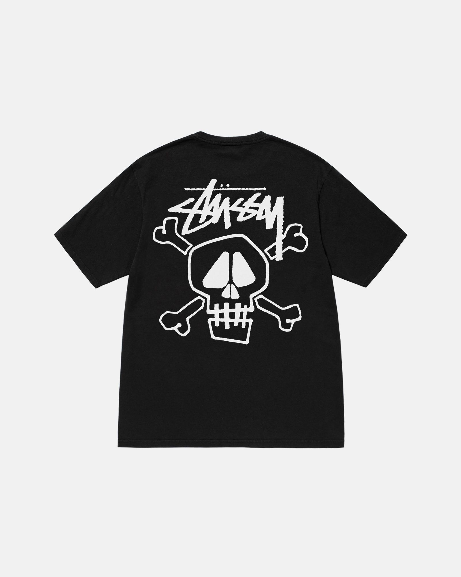SKULL & BONES TEE PIGMENT DYED sold by Stussy
