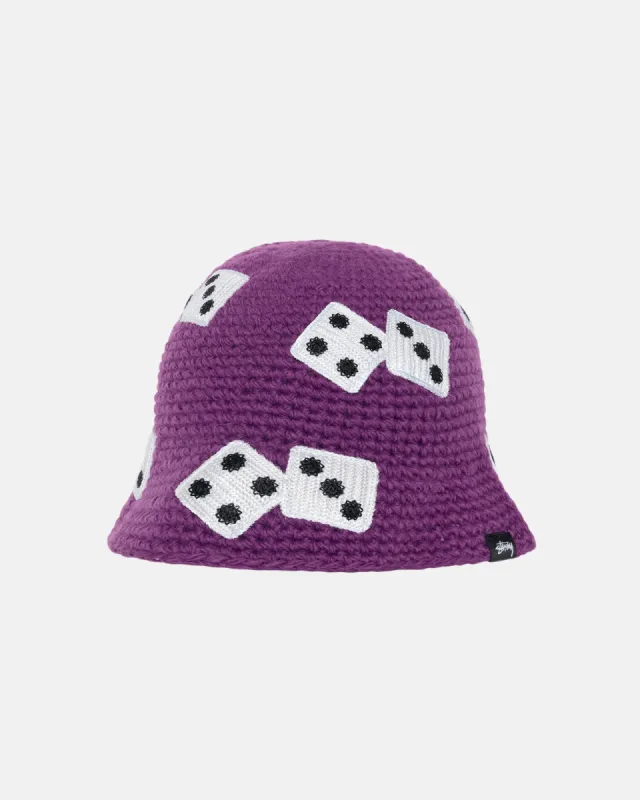 BUCKET HAT DICE KNIT sold by Stussy