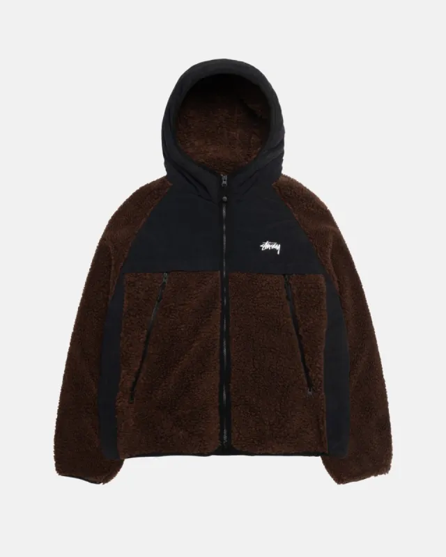 SHERPA PANELED HOODED JACKET made by Stussy
