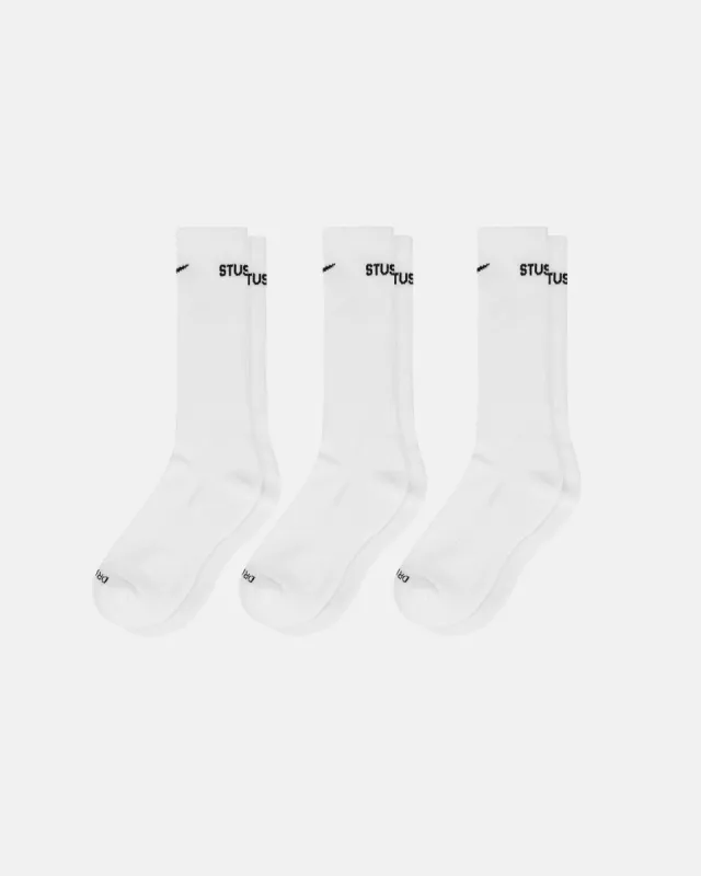 STÜSSY & NIKE DRI-FIT CREW SOCK PACK made by Stussy