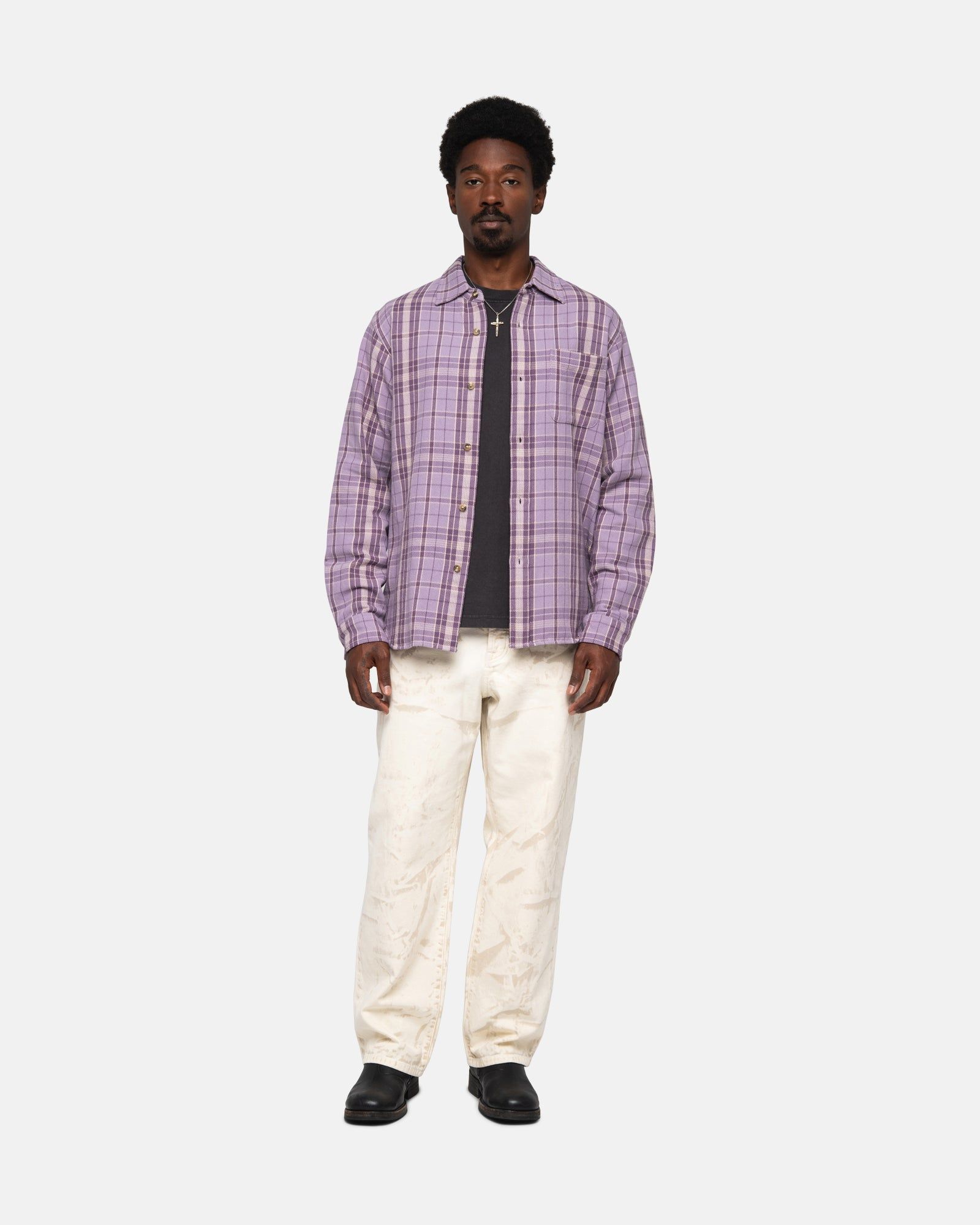STONES PLAID SHIRT sold by Stussy product image thumbnail 5