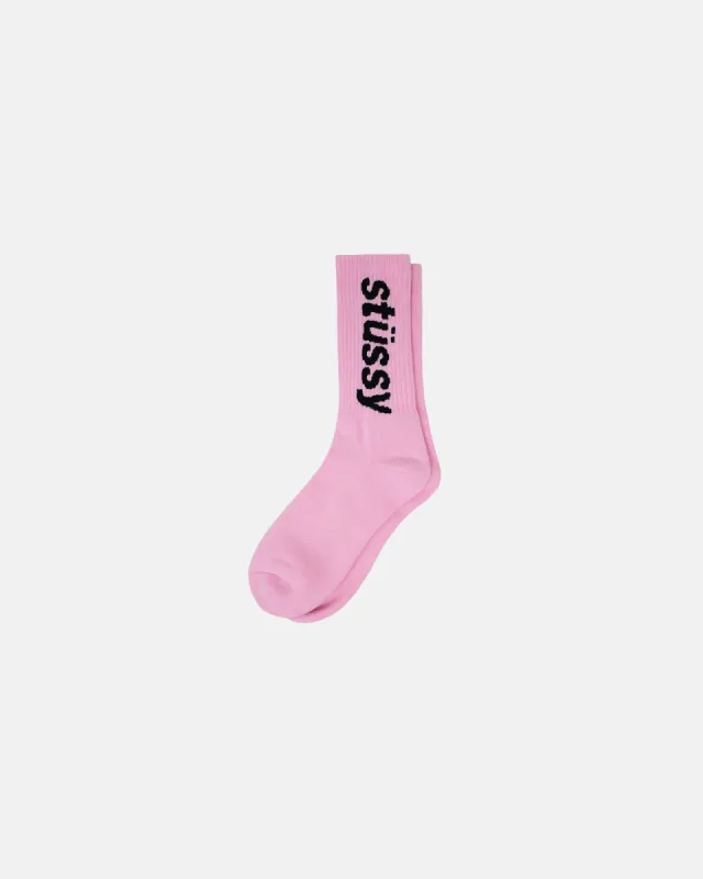 HELVETICA CREW SOCKS sold by Stussy