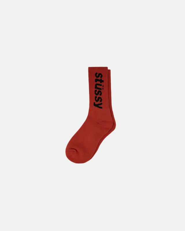 HELVETICA CREW SOCKS sold by Stussy
