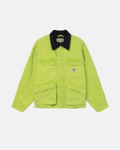 WASHED CANVAS SHOP JACKET sold by Stussy