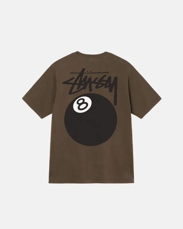 8 BALL PIGMENT DYED TEE sold by Stussy