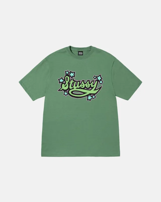 STAR SCRIPT TEE sold by Stussy